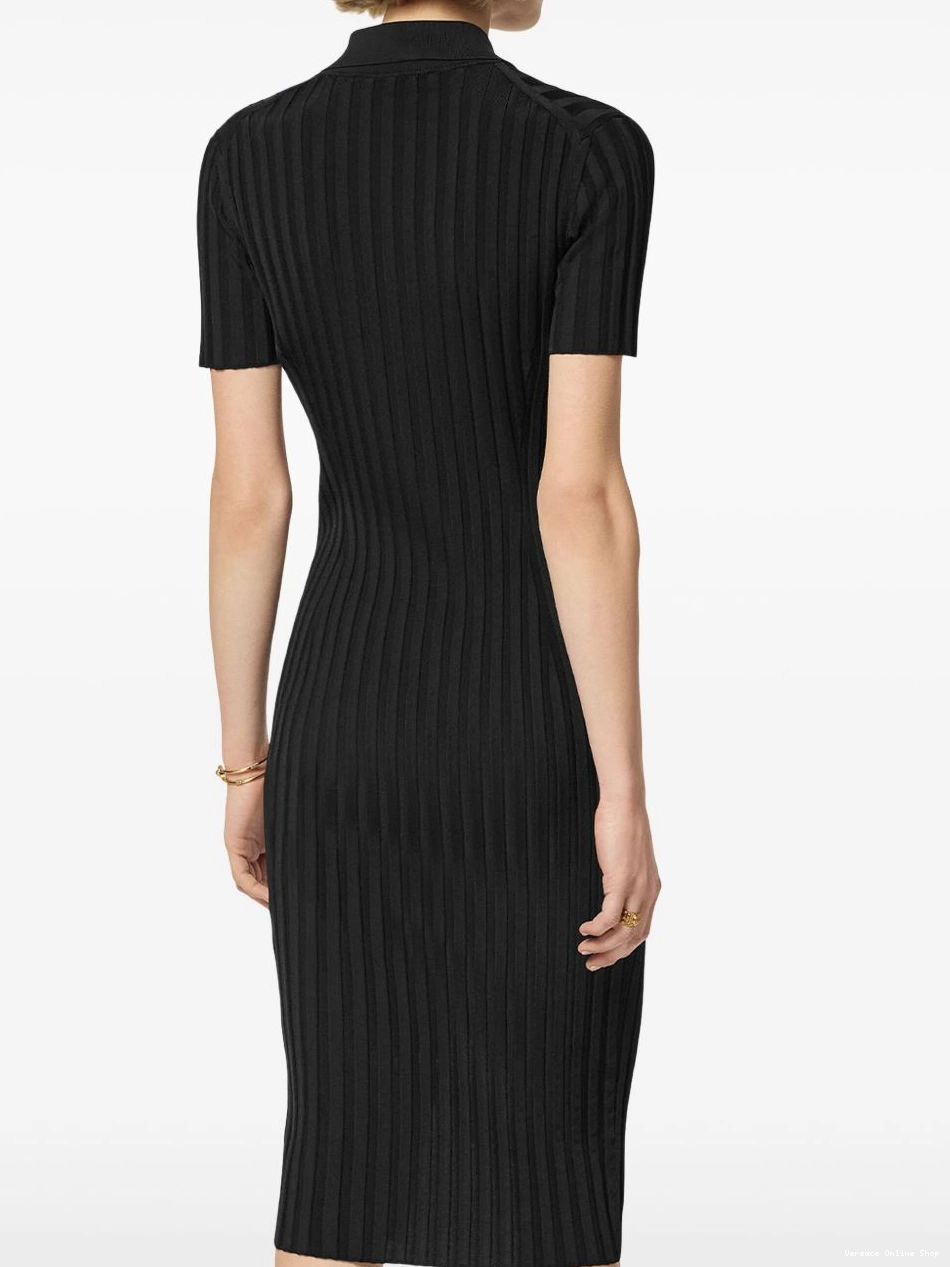 Cheap midi shirt Women knitted Versace dress 0817